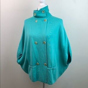 JB Julie Brown cape sweater knit mock neck poncho